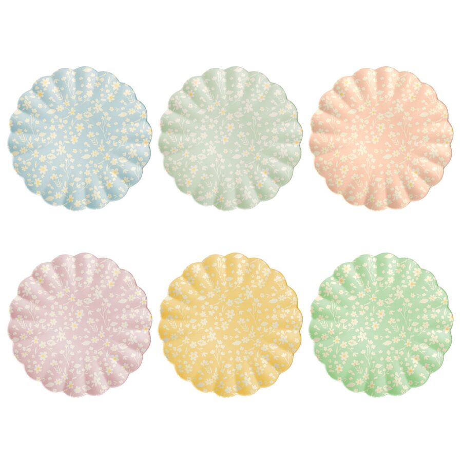 Botanical Bamboo Dinner Plates Set of 6