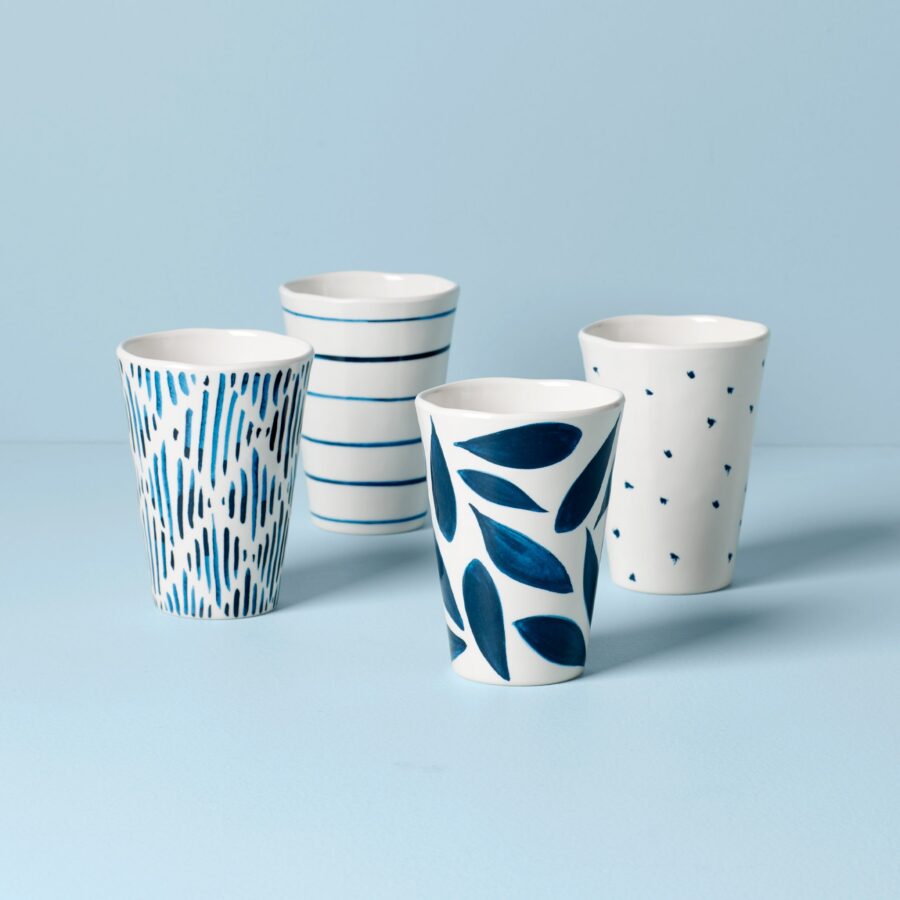 Coastal Melamine Tumblers Set of 4